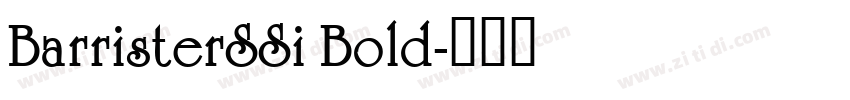 BarristerSSi Bold字体转换